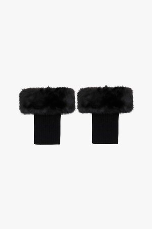 FLUFFY FROST LEG WARMER_BLACK