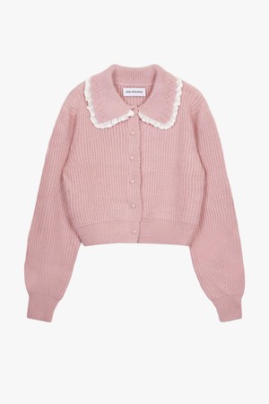 DREAMY FEATHER CARDIGAN_PINK