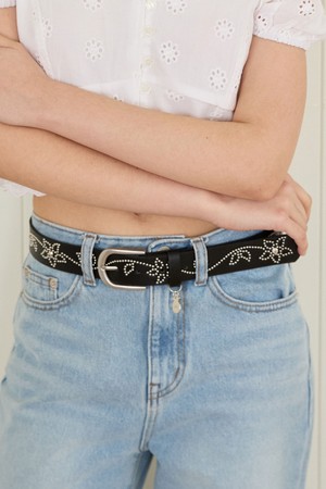 PETAL LINE BELT_BLACK