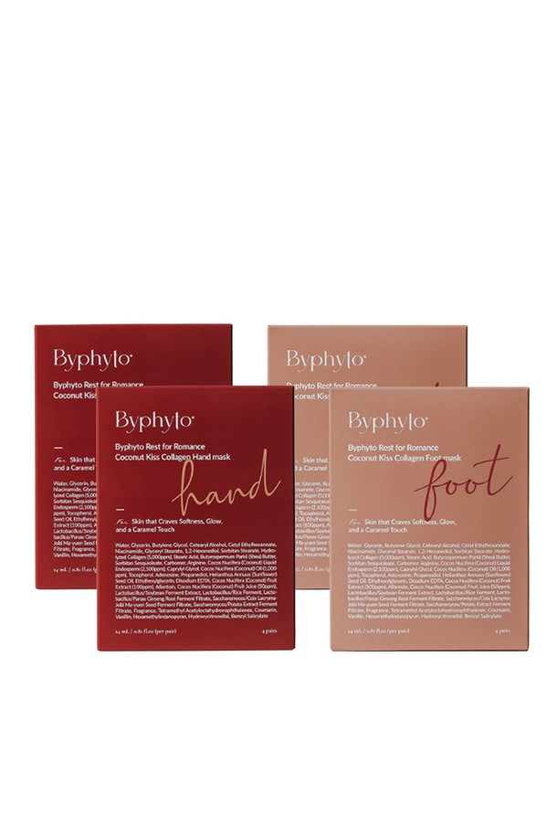 레스트 포 로맨스 코코넛 키스 콜라겐 핸드 & 풋 마스크 4종 세트는 손과 발을 위한 스킨케어 제품입니다. 코코넛과 콜라겐 성분이 함유되어 보습과 영양 공급에 도움을 줍니다. 핸드 마스크 2개와 풋 마스크 2개로 구성되어 있으며, 마스크팩 형태로 간편하게 사용할 수 있습니다. 레드와 베이지 색상으로 제공되며, 일회용 제품입니다. 소중한 당신의 손과 발을 위해 지금 바로 경험해 보세요.
