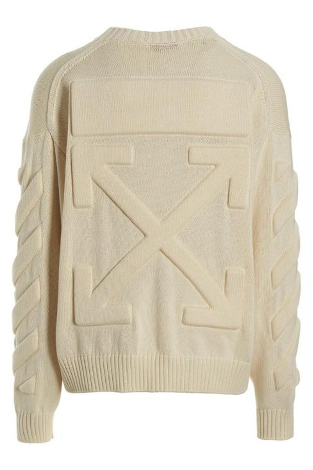 OFF-WHITE - 스웨터 - 23SS 오프화이트 스웨터 OMHE151S23KNI0016161 Beige