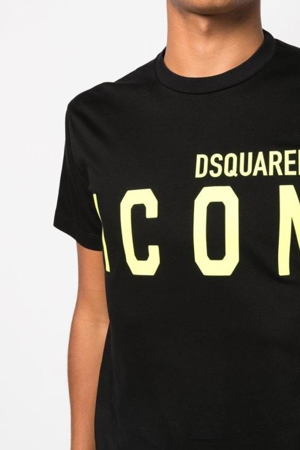 Dsquared2 - 반팔티셔츠 - 23SS 디스퀘어드2 반팔 티셔츠 S79GC0068S23009998 Black