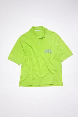 23SS 아크네 스튜디오 반팔 티셔츠 BL0326 35262 ABE LIME GREEN