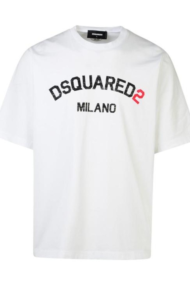 Dsquared2 - 반팔티셔츠 - 24FW 디스퀘어드2 반팔 티셔츠 S74GD1352 D20020 100 White