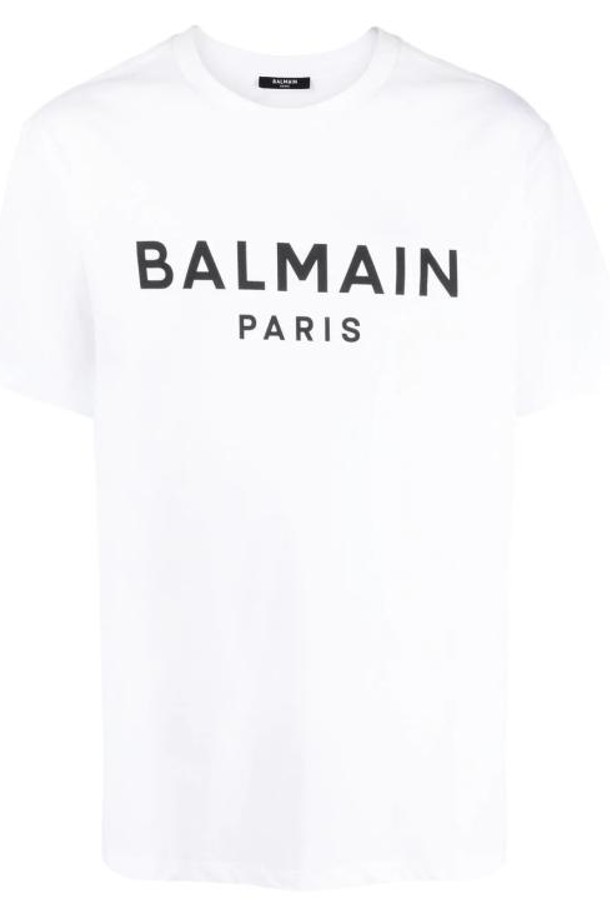 BALMAIN - 반팔티셔츠 - 24FW 발망 반팔 티셔츠 DH1EG000BB73 GAB BLANC NOIR