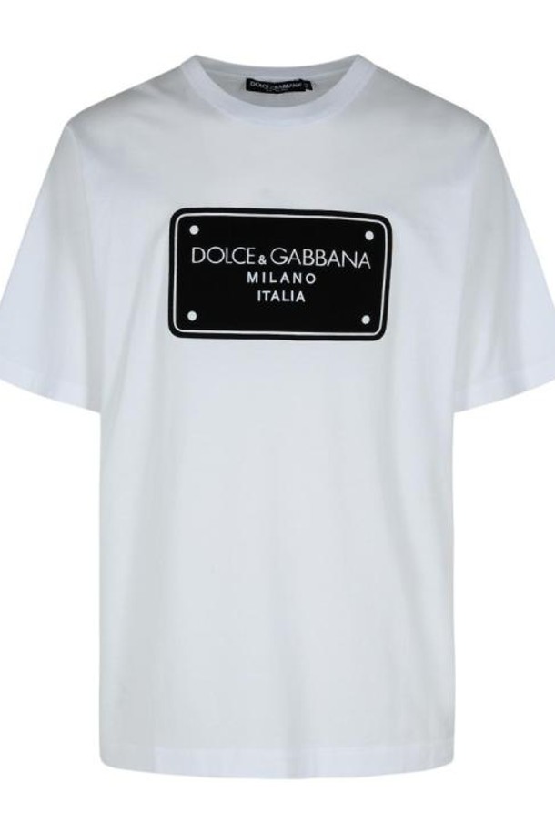 DOLCE & GABBANA - 반팔티셔츠 - 24FW 돌체앤가바나 반팔 티셔츠 G8PN9Z G7NRN W0800 White