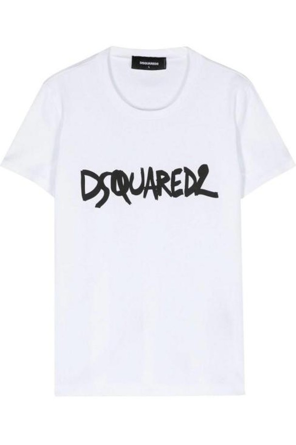 Dsquared2 - 반소매 티셔츠 - 24FW 디스퀘어드2 반팔 티셔츠 S75GD0400S23010100 White