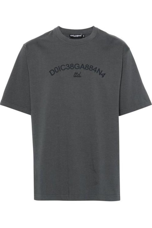 DOLCE & GABBANA - 반팔티셔츠 - 24FW 돌체앤가바나 반팔 티셔츠 G8PN9TG7M3KN9299 Grey