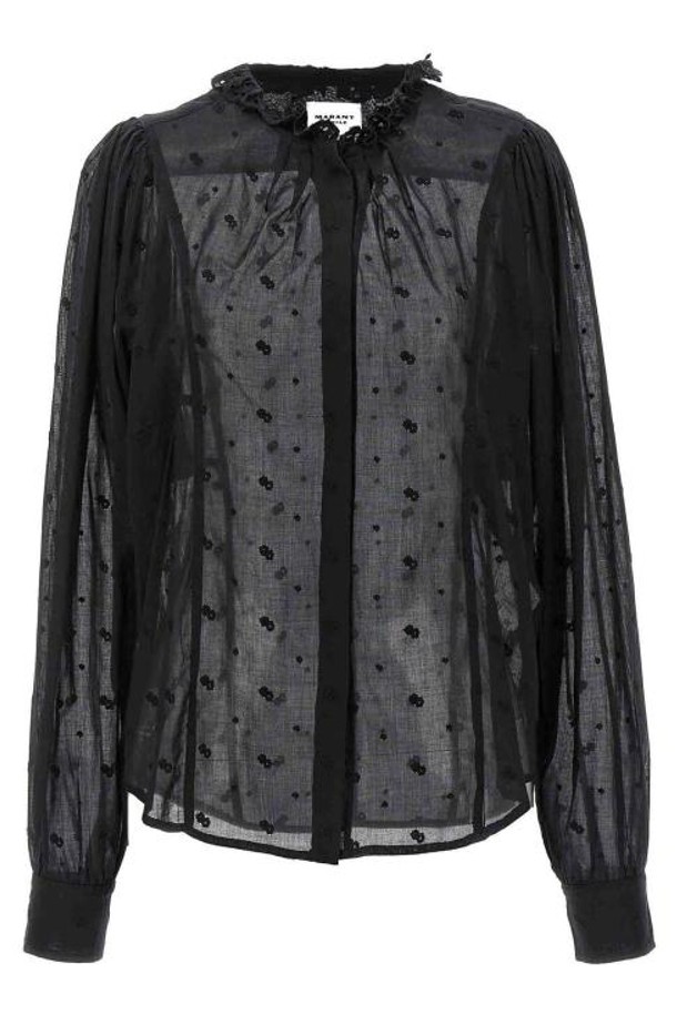 ISABEL MARANT ETOILE - 블라우스 - 24FW 이자벨마랑에뚜왈 블라우스 24PHT0378FAB1J10E01BK Black