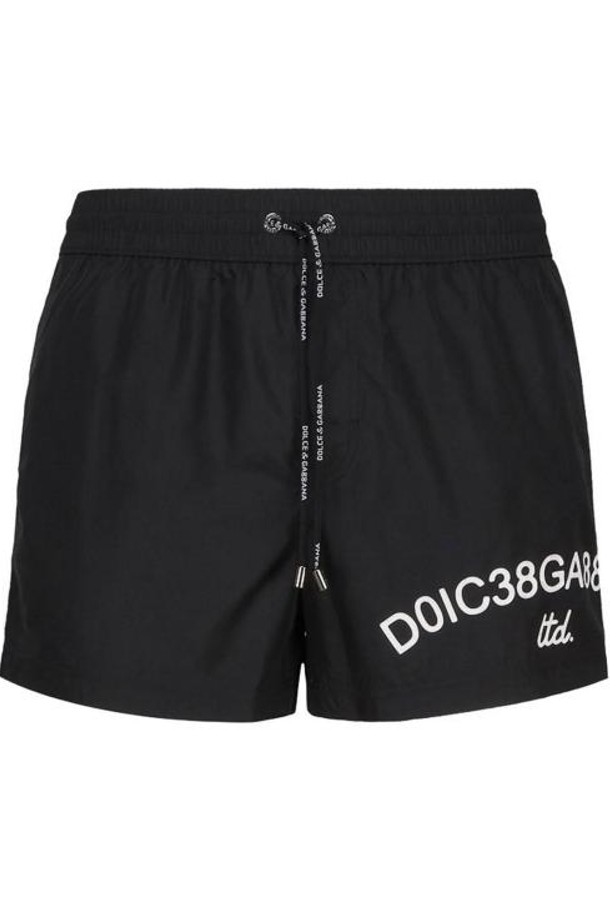 DOLCE & GABBANA - 하프팬츠 - 24FW 돌체앤가바나 스윔팬츠 M4F31TFUSFWN0000 Black