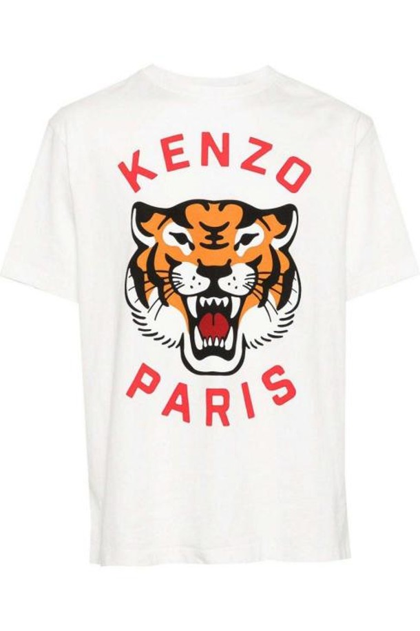 KENZO - 반팔티셔츠 - 24FW 겐조 반팔 티셔츠 FE58TS0064SG02 White