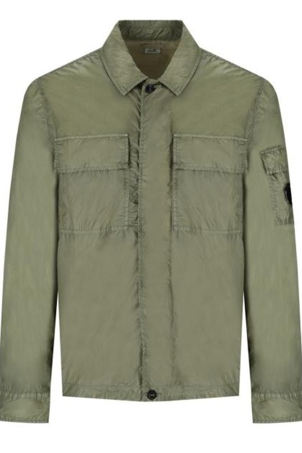 C.P COMPANY - 긴팔셔츠 - 24SS 씨피 컴퍼니 긴팔 셔츠 16CMSH113A110030G627 AGAVE GREEN DOM