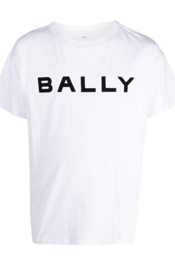 BALLY - 반팔티셔츠 - 24SS 발리 반팔 티셔츠 MJE03MCO018U001 WHITE DOM