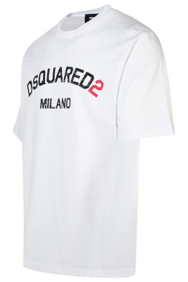 Dsquared2 - 반팔티셔츠 - 24FW 디스퀘어드2 반팔 티셔츠 S74GD1352 D20020 100 White