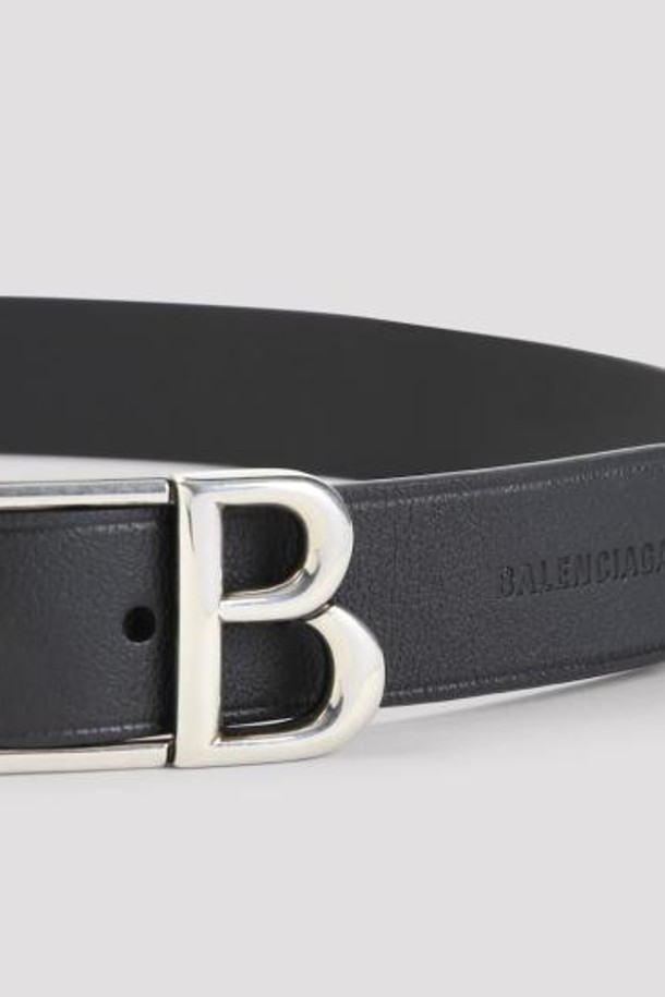 BALENCIAGA - 벨트 - 24FW 발렌시아가 가죽 벨트 806559 2ABC0 Black