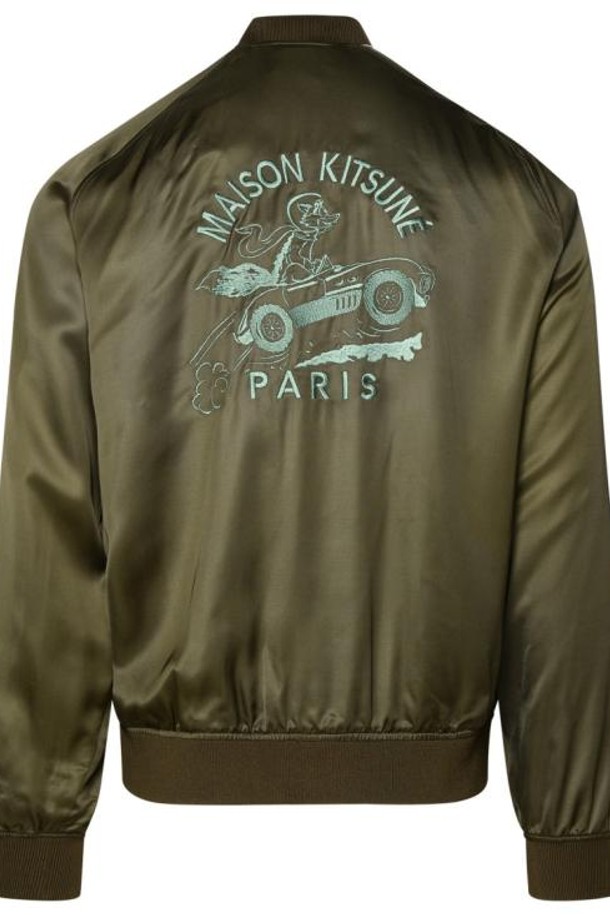 MAISON KITSUNE - 블루종/점퍼 - 24SS 메종키츠네 봄버 자켓 MM02111WF0023 P396 Green