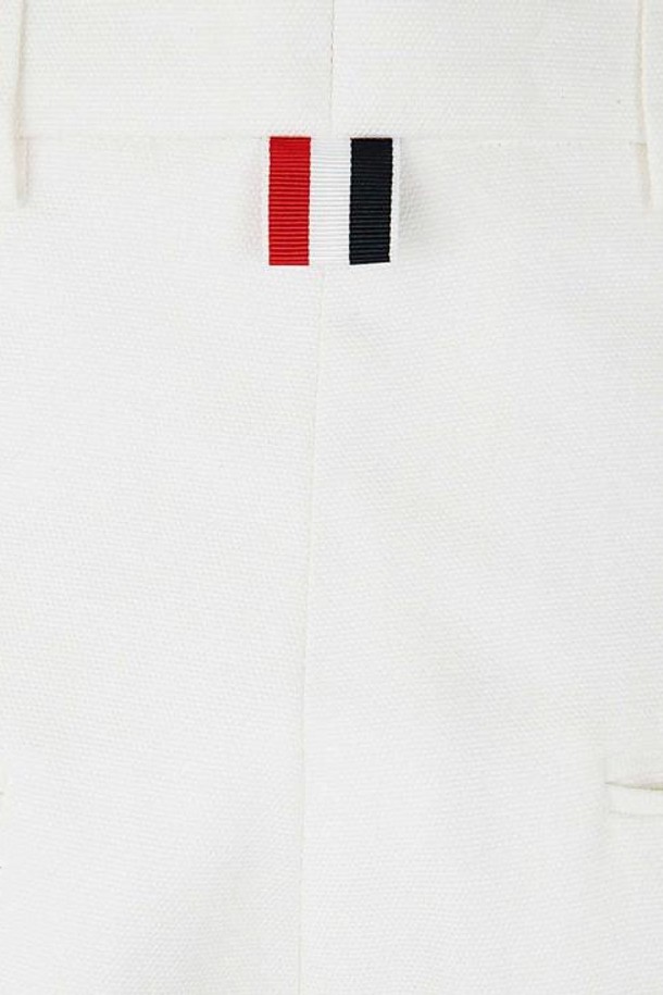 THOM BROWNE - 롱/미디팬츠 - 24FW 톰브라운 스트레이트 팬츠 FTC444UF0345114 White