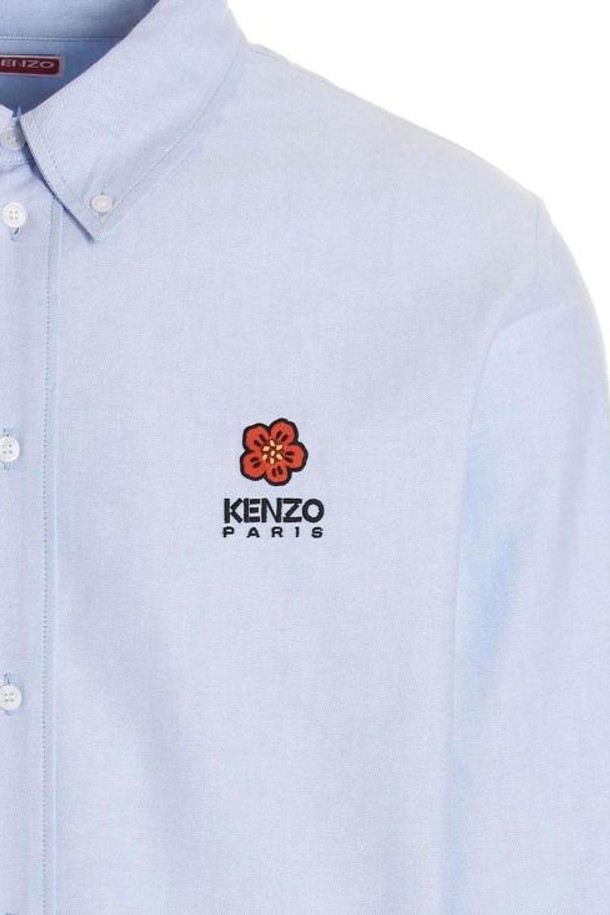 KENZO - 캐주얼셔츠 - 24FW 겐조 긴팔 셔츠 FD55CH4109LO64 Light Blue