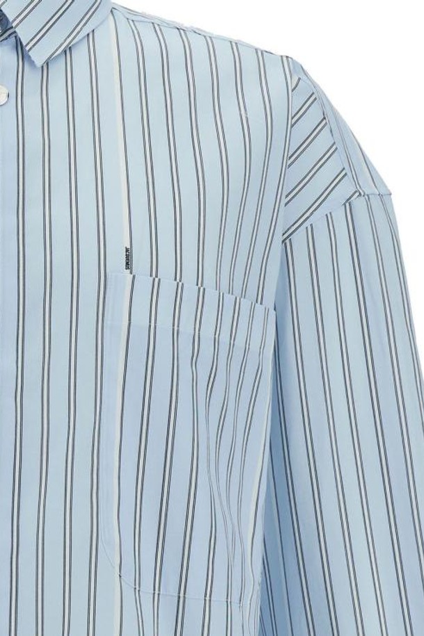 JACQUEMUS - 긴팔셔츠 - 24FW 자크뮈스 긴팔 셔츠 245SH070 1140 3FE PRINT BLUE STRIPES