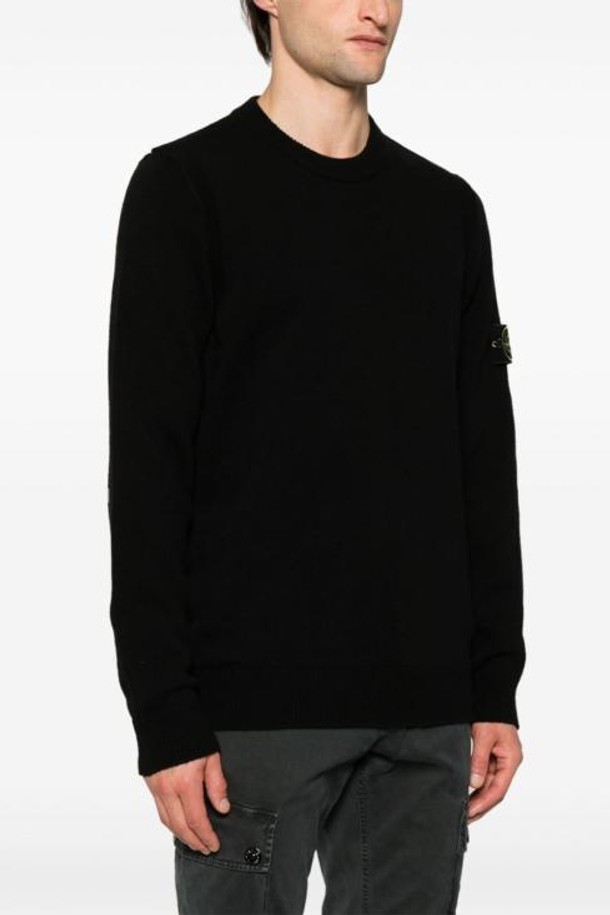 STONE ISLAND - 스웨터 - 24FW 스톤 아일랜드 스웨터 8115508A3 A0029 BLACK