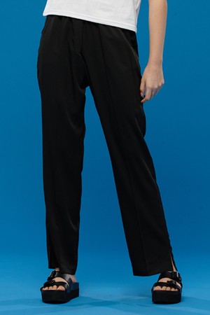 WOMEN 쿨링 냉장고 와이드 밴딩 슬랙스 팬츠 [BLACK] 여름바지 ver.