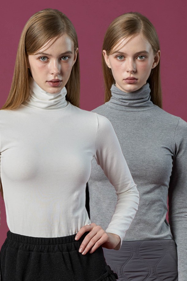 **[2pack] 모달 도톰 스킨핏 니트 목폴라 롱슬리브 긴팔 목티 이너**는 부드러운 모달 소재로 제작되어 포근한 착용감을 선사합니다. 가을, 겨울 시즌에 어울리는 두꺼운 두께감으로 보온성을 높였으며, 베이직하고 미니멀한 스타일을 연출합니다. 스킨핏 디자인과 긴 소매, 터틀넥이 특징이며, 일상 및 출근룩에 활용하기 좋습니다. 2팩 구성으로 실용성을 더했으며, 다양한 상의와 레이어드하여 세련된 룩을 완성할 수 있습니다. 화이트와 그레이 두 가지 색상으로 만나보세요.
