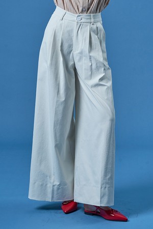 매니쉬 세미 와이드 슬랙스 팬츠 [IVORY] KCL.