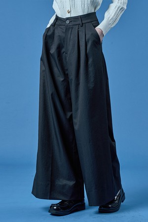 매니쉬 세미 와이드 슬랙스 팬츠 [BLACK] KCL.