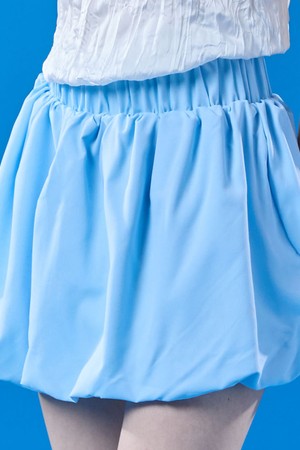 벌룬 쿨링 바스락 레이어드 미니스커트 [BLUE] KCL.