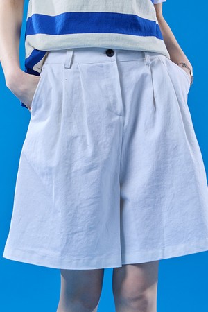 린넨 버뮤다 반바지 팬츠 [WHITE] 여름바지 ver.
