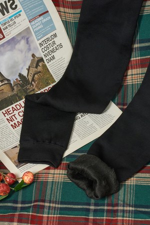 밍크 융털 겨울 도톰 방한 레깅스 스타킹 [2options]