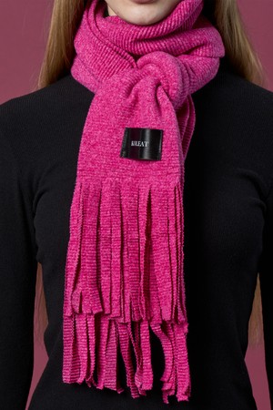 [5colors] 도톰 니트 무지 컷 롱기장 머플러 목도리