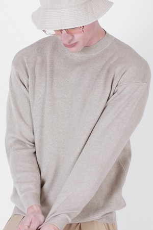 Hazzy Cashmere Round Knit (Beige)