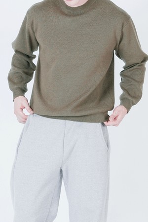 Hazzy Cashmere Round Knit (Khaki)