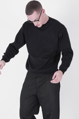 Hazzy Cashmere Round Knit (Black)