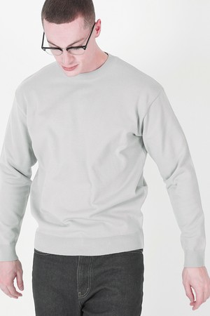 Heavy Basic Round Knit (Light Gray)