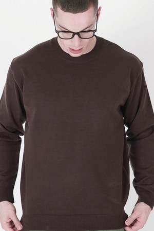 Heavy Basic Round Knit (Brown)