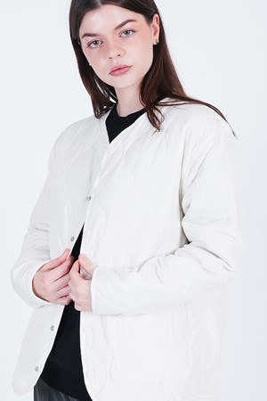 Quilting Light Up Down Jacket (White)