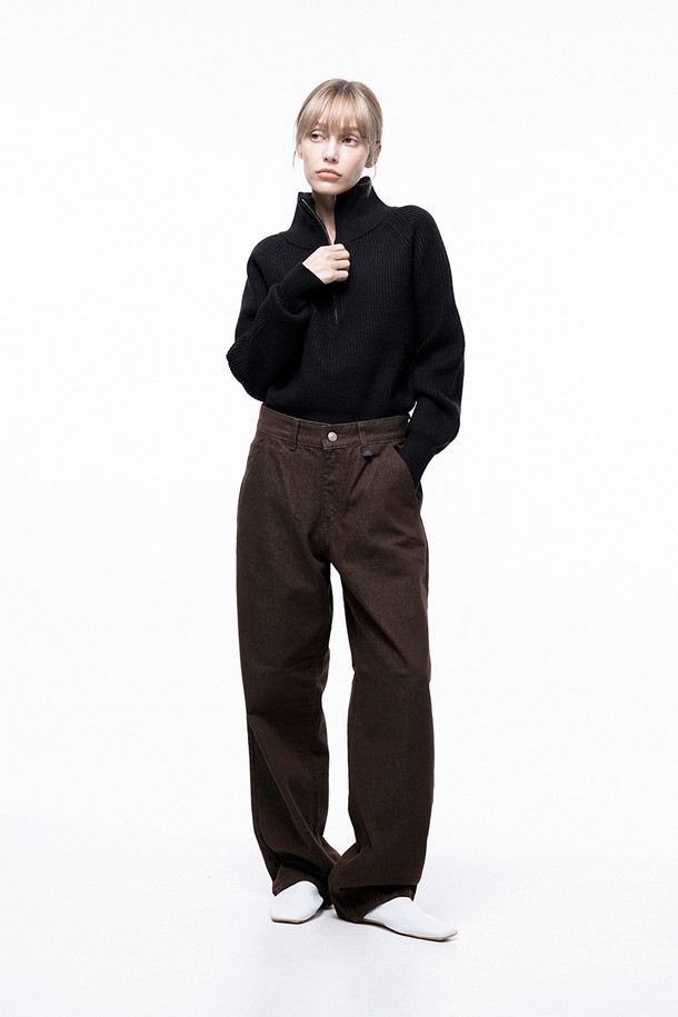 CHANCE'S NOI FOR WOMEN - 캐주얼팬츠 - Non-faded Standard Denim - Brown /W243PT02BR