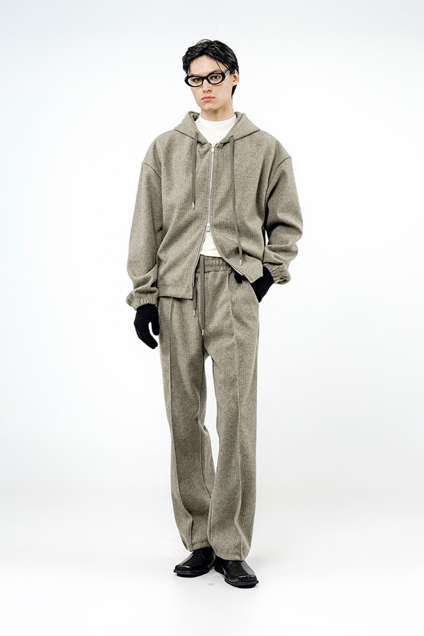 CHANCE'S NOI - 캐주얼팬츠 - Ribbed Kint String Pants - Khaki /M244PT04KA