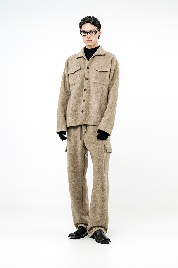 CHANCE'S NOI - 캐주얼팬츠 - Boucle Cargo String Pants - Oatmeal /W244PT05OT-M