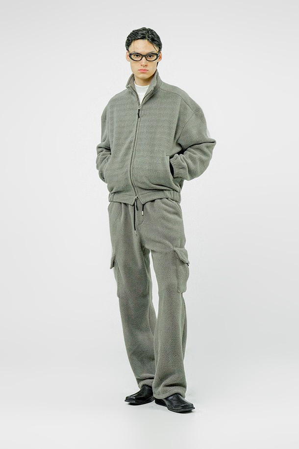 CHANCE'S NOI - 캐주얼팬츠 - Fleece String Cargo Pants - Khaki /M244PT05KA