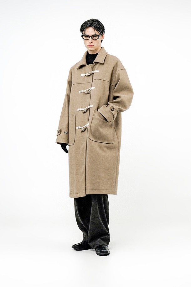 CHANCE'S NOI - 코트 - Oversized Snap Duffel Coat - Beige /W244OT01BE-M