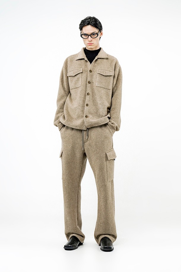 CHANCE'S NOI - 캐주얼팬츠 - Boucle Cargo String Pants - Oatmeal /W244PT05OT-M