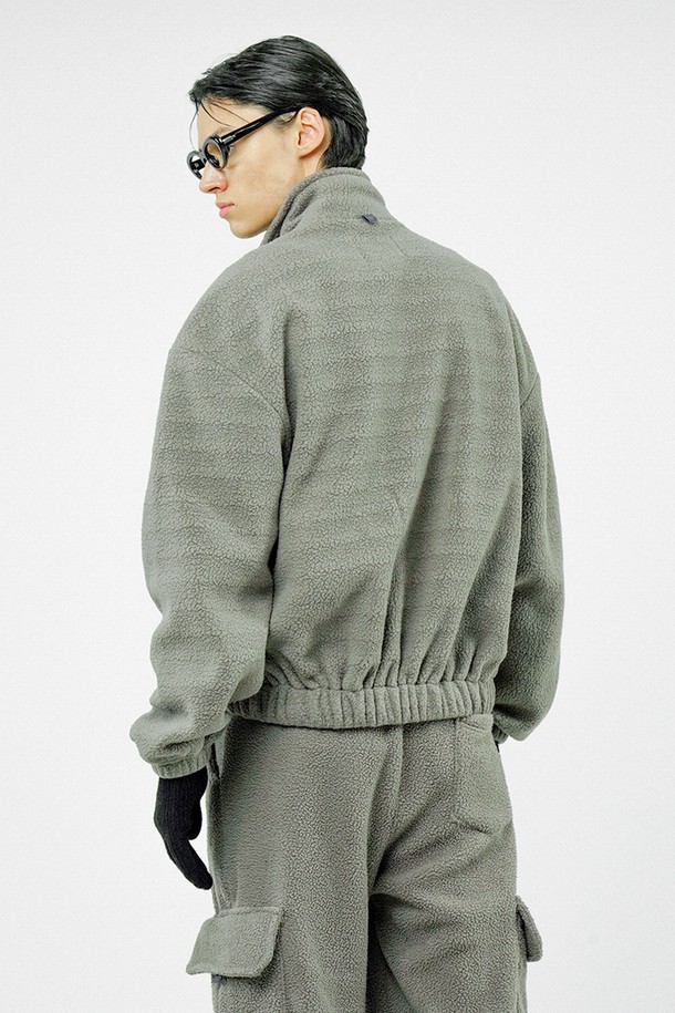 CHANCE'S NOI - 점퍼 - Fleece Two-way Zip-up - Khaki /M244TP02KA