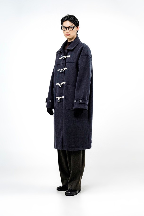 CHANCE'S NOI - 코트 - Oversized Snap Duffel Coat - Navy /W244OT01NY-M