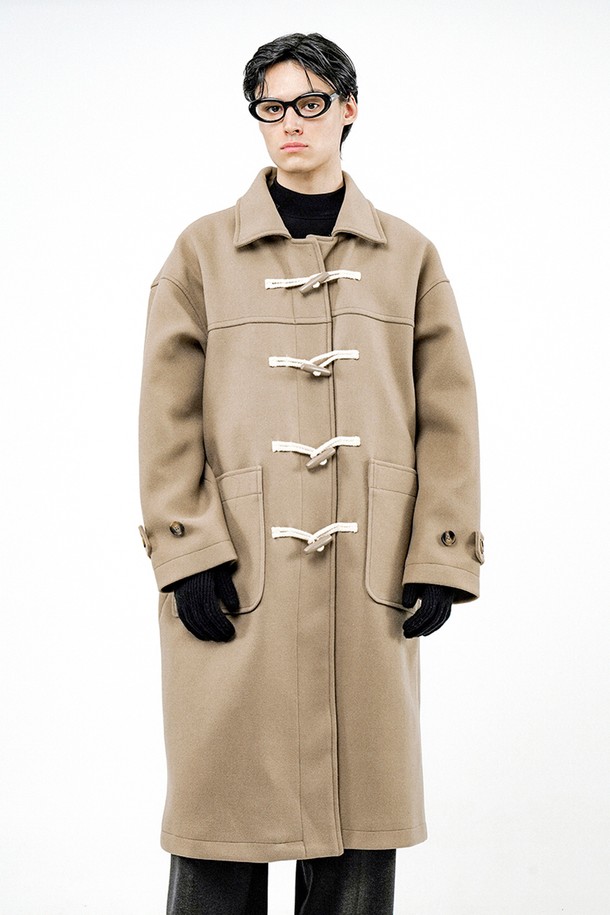 CHANCE'S NOI - 코트 - Oversized Snap Duffel Coat - Beige /W244OT01BE-M