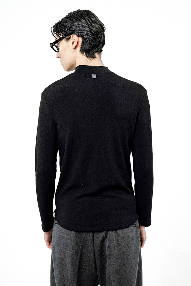 CHANCE'S NOI - 스웨터 - Fleece Wool Half Turtleneck - Black /M244TP03BK