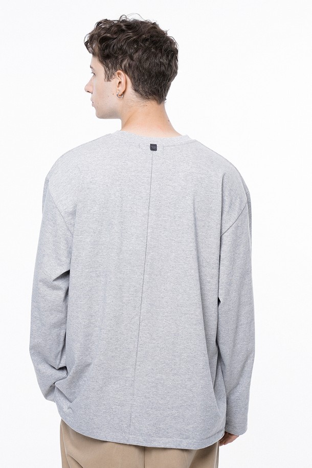 CHANCE'S NOI - 긴팔티셔츠 - Clean long-sleeved - Gray /M243TP01GR