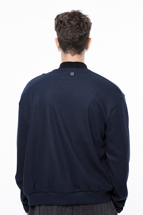 CHANCE'S NOI - 가디건 - Hard Two-way Zip-up Cardigan - Navy /W243TP11NYM